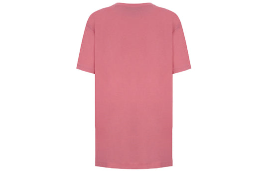 (WMNS) GUCCI Bronzing Alphabet Short Sleeve Pink T-Shirt 615044-XJCLF-5351