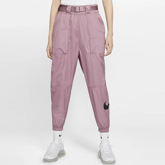 (WMNS) Nike Sweatpants Gray/Purple/Red CJ3777-515