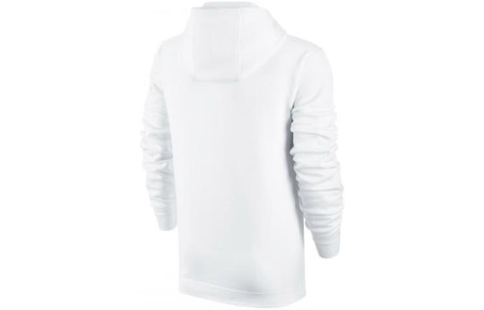 Men's Nike Small Logo Solid Color Hoodie White 804346-100 Hoodie  -  KICKSCREW