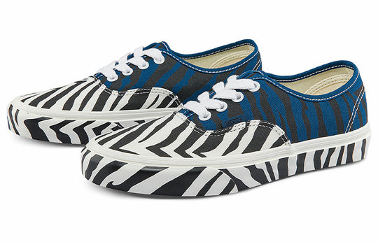 Vans Unisex Authentic Animal Low-Top Sneakers White/Black/Blue VN0A5KRDASQ
