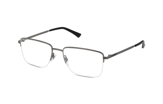 Gucci Black Square half frame Optical Glasses 55mm GG0834O-002