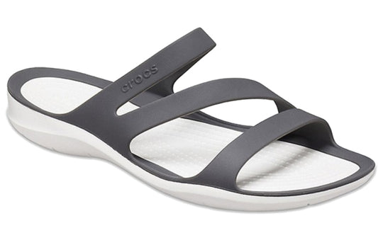 (WMNS) Crocs Sandals 'Grey White' 203998-04D