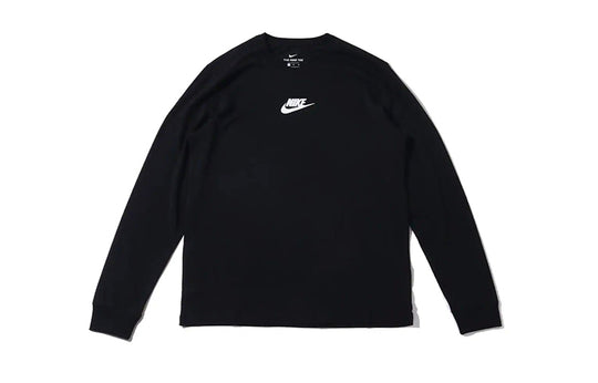 Nike Letter Print Casual Collar Long Sleeve Male Black CU7391-010