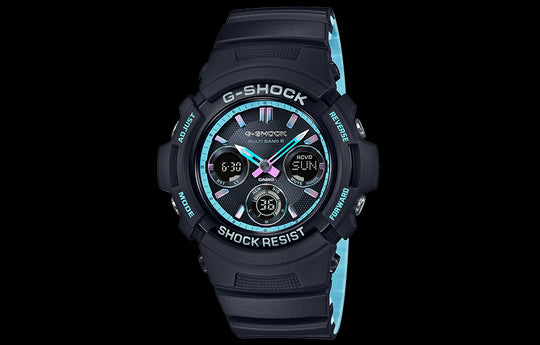 Men's CASIO G-Shock Subject Series Classic Fashion Stylish Solar Powered Six Innings Sports Waterproof  Watch AWG-M100SPC-1A Watches - KICKSCREW