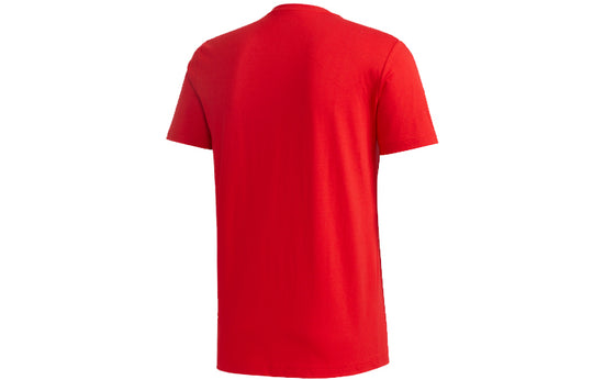 adidas neo Athleisure Casual Sports Short Sleeve Red GK1485