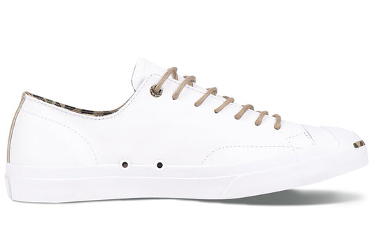 Converse Jack Purcell Wear-resistant Non-Slip Low Tops Casual Skateboarding Shoes Unisex White 160214C