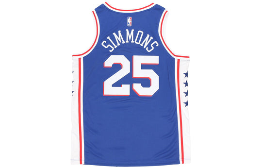 Nike NBA Jersey Icon Edition Swingman Fan Edition Philadelphia 76ers Simmons Basketball Vest Blue 864501-496