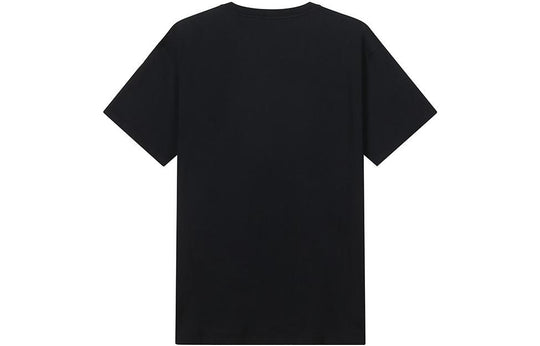 Men's Gucci FW21 Interlock Double G Printing Cotton Short Sleeve Black T-Shirt 548334-XJDNH-1082