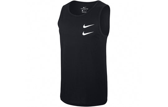 Nike Swoosh Casual Sports Printing Breathable Vest Black CQ5293-010 ...
