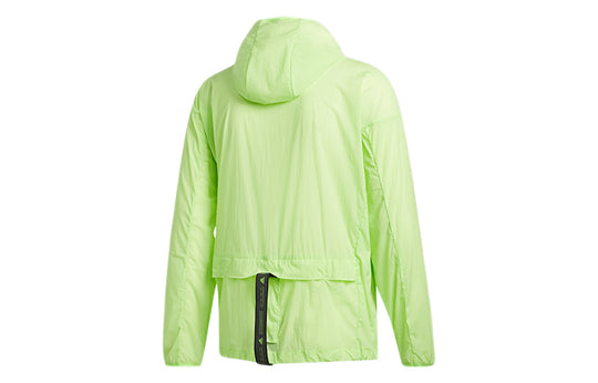 Men's adidas Sports Stylish Hooded Jacket Green FT2780