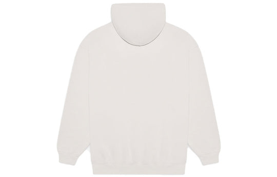Men's Balenciaga FW21 Logo Alphabet Printing hooded Long Sleeves Creamy White 570811TIV552970