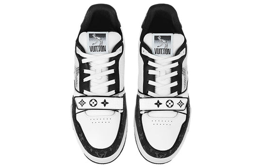 louis vuitton shoes white and black