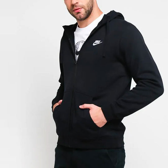 Men's Nike Casual Sports Hooded Jacket Black 804390-010
