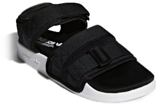 (WMNS) adidas originals originals Adilette SANDAL 2.0 Black White Sandals AC8583