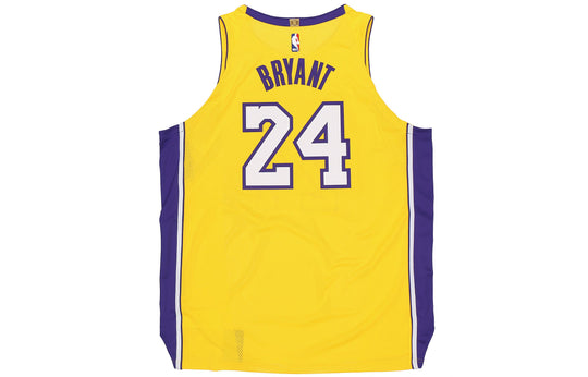 Nike Kobe Bryant Los Angeles Lakers Yellow Authentic Jersey - Icon Edition