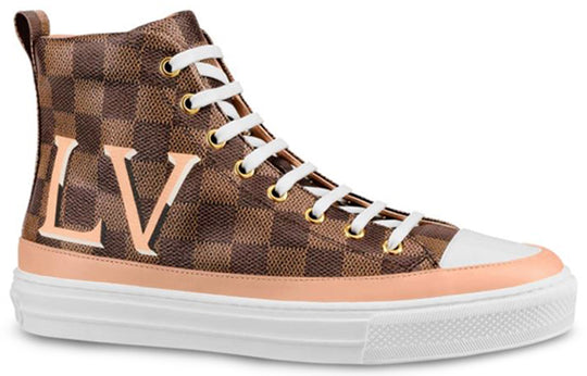 LOUIS VUITTON LV Stellar Damier Brown Shoes (Women's/High Tops) 1A5NAD