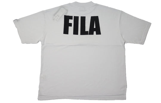 FILA Embroidered logo Classic Breathable Short Sleeve White FM9310-01