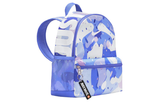 Nike Brsla Jdi Mini Bkpk-Aop Athleisure Casual Sports Backpack Student schoolbag Unisex Blue DQ5163-411