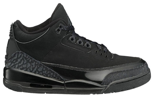 Air Jordan 3 Retro 'Black Cat' 136064-002 Retro Basketball Shoes  -  KICKS CREW
