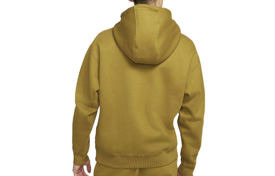 Men's Nike Logo Embroidered Solid Color Fleece Lined Earthy Yellow DA0316-318