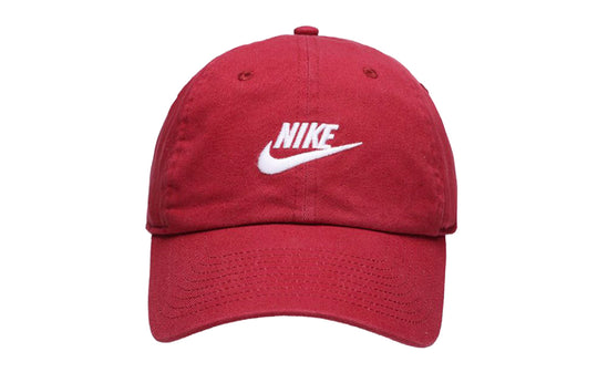 Nike Sportswear Heritage86 Futura Washed Cap 'Pomegranate White' 913011-690