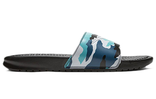 Nike BENASSI JDI PRINT Slide 'Black Blue Camo' 631261-027