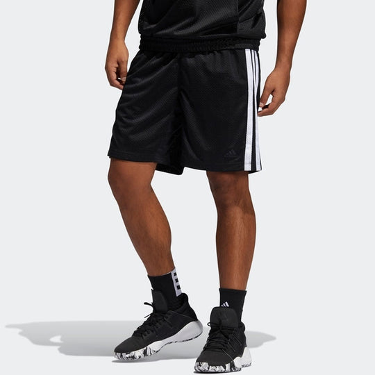 adidas Side Stripe Printing Loose Shorts Black GK8382 - KICKS CREW