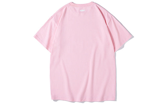 PJs Vigor Surf Pattern Tie Dye Printing Round Neck Short Sleeve Unisex Peach Pink 20SSTS1021-P