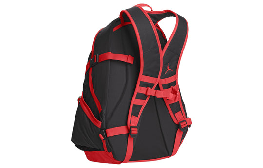 Air Jordan Athleisure Casual Sports Large Capacity schoolbag backpack Black Red 612842-011