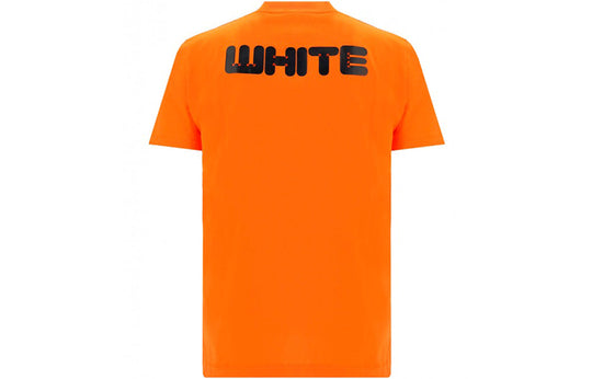 Off-White Classic Logo Printing Short Sleeve Orange OMAA027F21JER0032010
