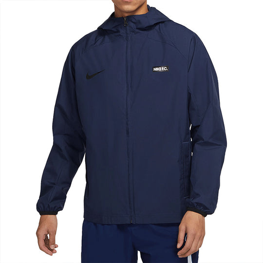 Nike Soccer/Football Casual Hooded Jacket Navy Blue DH9643-410 - KICKS CREW