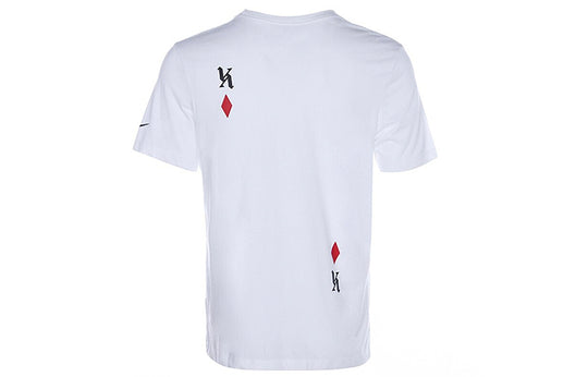 Men's Nike Lebron James Basketball Sports Printing Round Neck Short Sleeve White T-Shirt DD9342-100