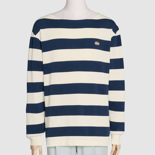 Gucci Striped Cotton Knit Sweater For Men Blue 626048-XKBE5-9222