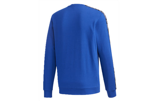 Men's adidas Round Neck Pullover Sports Blue GD5449