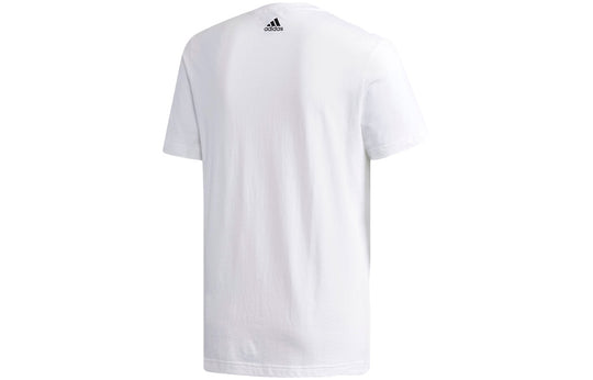 adidas Ss Key City Logo Printing Sports Short Sleeve White DX0641