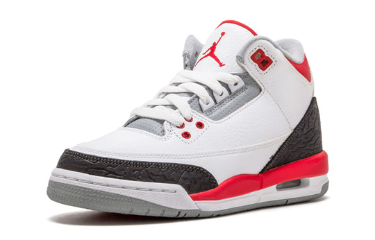 (GS) Air Jordan 3 Retro 'Fire Red' 2013 398614-120 Big Kids Basketball Shoes  -  KICKS CREW