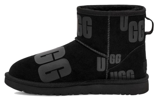 (WMNS) UGG Classic Mini Scatter Graphic 'Black Gray' 1130574-BLK