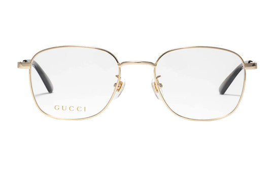 Men's Gucci Series Business Version Metallic Optical Glasses Frame Gold Color GG0861OA-005
