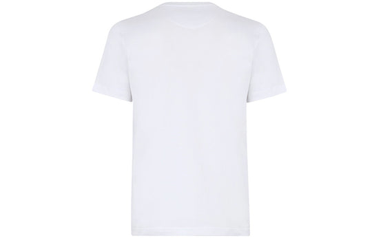 Men's FENDI Round Neck Pattern Short Sleeve White FY0938A4SDF0QA0