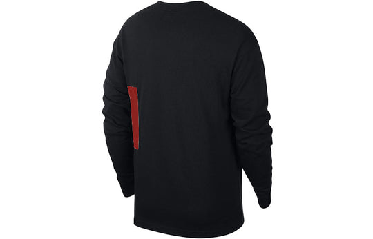 Men's Nike ACG Casual Sports Pullover Long Sleeves Black T-Shirt 'Blac ...