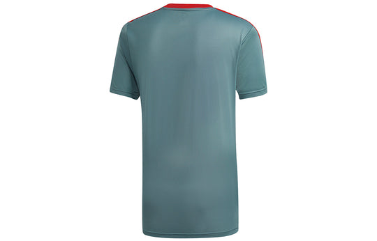 adidas Fcb Tr Jsy Casual Sports Bayern Munich Soccer/Football Training Short Sleeve Malachite Green CW7263