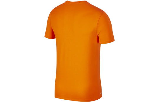 Nike Cartoon Pattern Athleisure Casual Sports Basketball Short Sleeve Orange CT3833-827