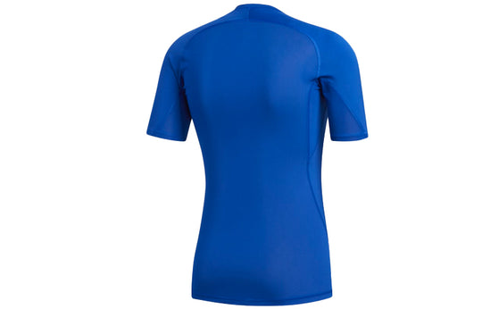 adidas Sports Training Round Neck Short Sleeve Blue EB9383
