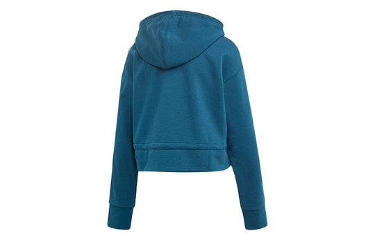 (WMNS) adidas originals Cropped Hoodie Athleisure Casual Sports Green EC1905