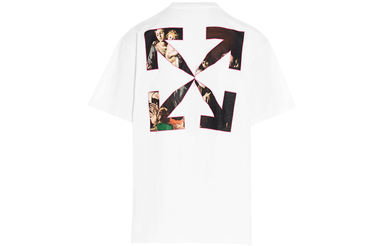 OFF-WHITE Printing Solid Color Short Sleeve White OMAA038S21JER0050101 T-shirts - KICKSCREW