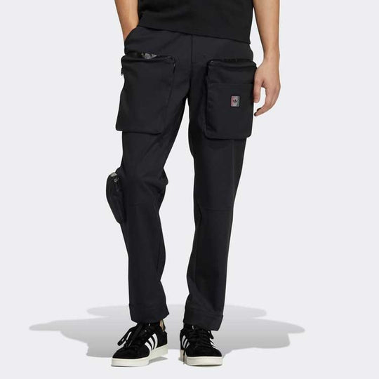 adidas originals Premium Wv Pnt Multiple Pockets Cargo Sports Long Pants Black GV0916