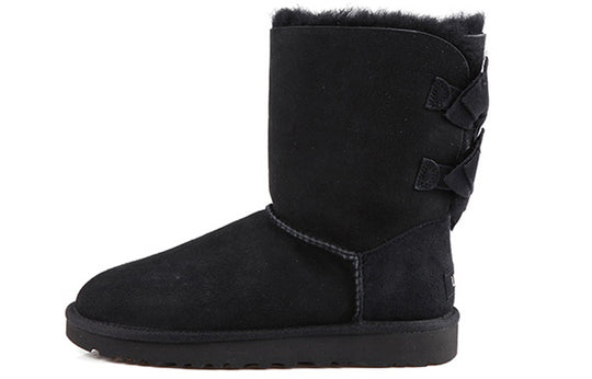 (WMNS) UGG Meilani Sheepskin Boots 'Black' 1012981-BLK