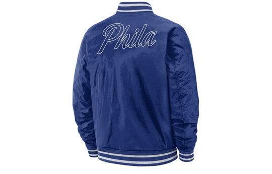 Men's Nike Philadelphia 76ers Reversible Stay Warm Sports Jacket Navy Blue AV6597-495 Jacket - KICKSCREW