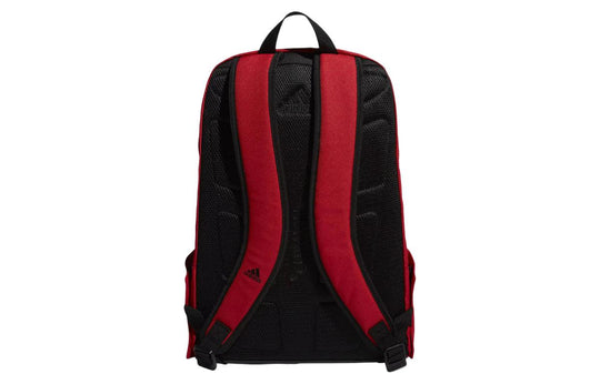 adidas Large logo Athleisure Casual Sports schoolbag backpack Unisex Red ED6891