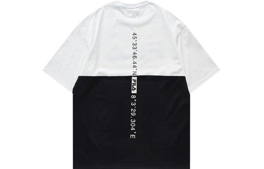 Men's FILA FUSION Cotton Minimalistic Loose Short Sleeve White T-Shirt T11M013103F-WT T-shirts - KICKSCREW